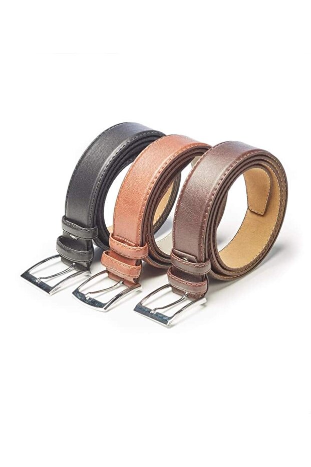 حزام قماشي للرجال مكون من 3 قطع
