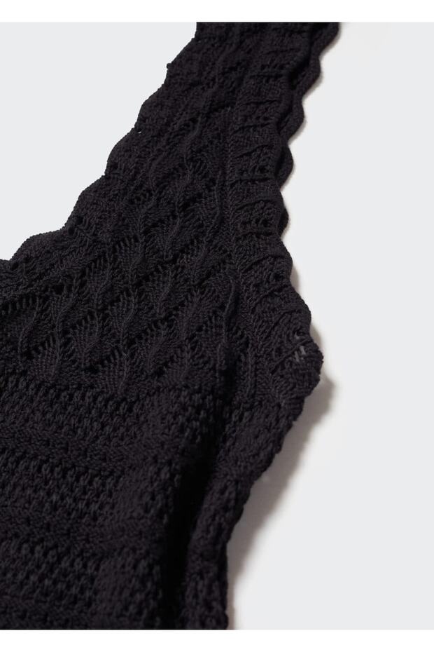 Delikli Uzun Elbise - 5