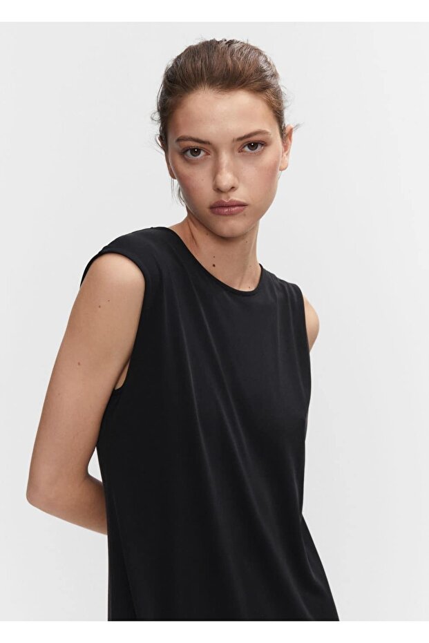 Yırtmaçlı Modal Elbise - 6