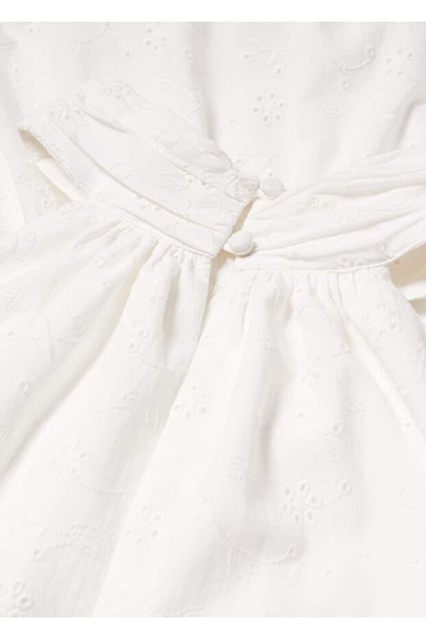 Işlemeli Halter Yaka Elbise - 6