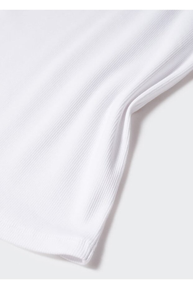 Lastik Örgü Pamuklu Bluz - 7