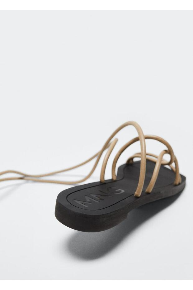 Çapraz Bantlı Sandalet - 4