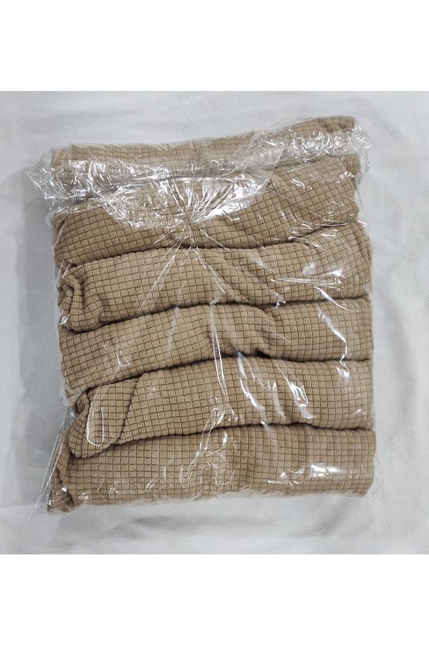 Sandalye Kılıfı Likralı Yıkanabilir Esnek Lastikli Bambu Sandalye Örtüsü 6' Lı Paket - 2