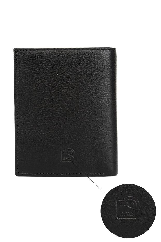 RFID حجب محفظة جلدية حقيقية