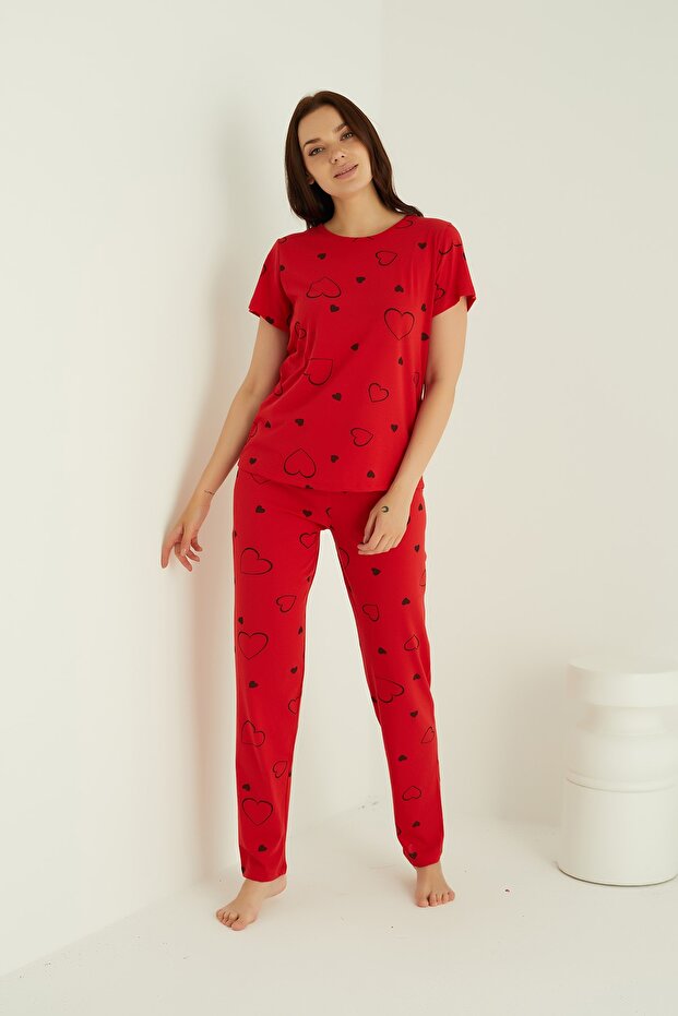 طقم بيجامة قطن - 2