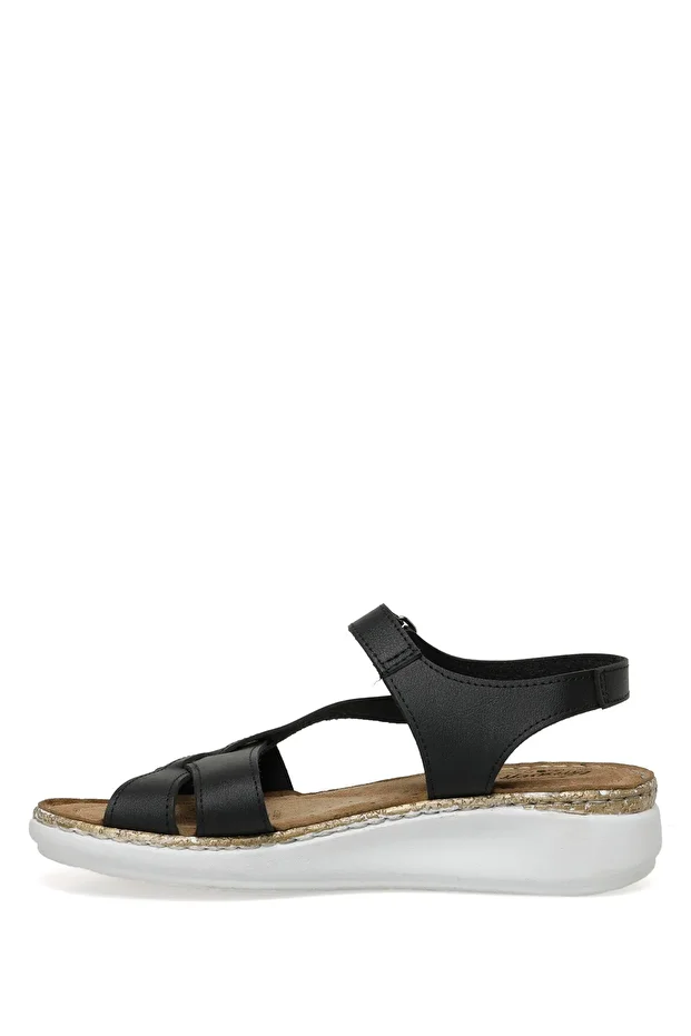 162627.Z3FX Siyah Kadın Comfort Sandalet - 3