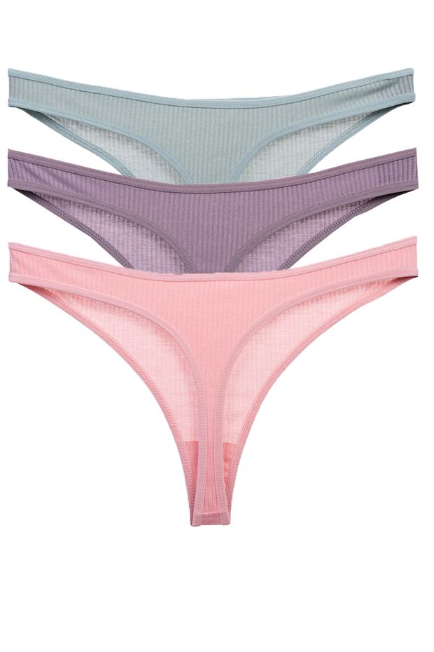Pamuk Tanga 3'Lü Paket - 1