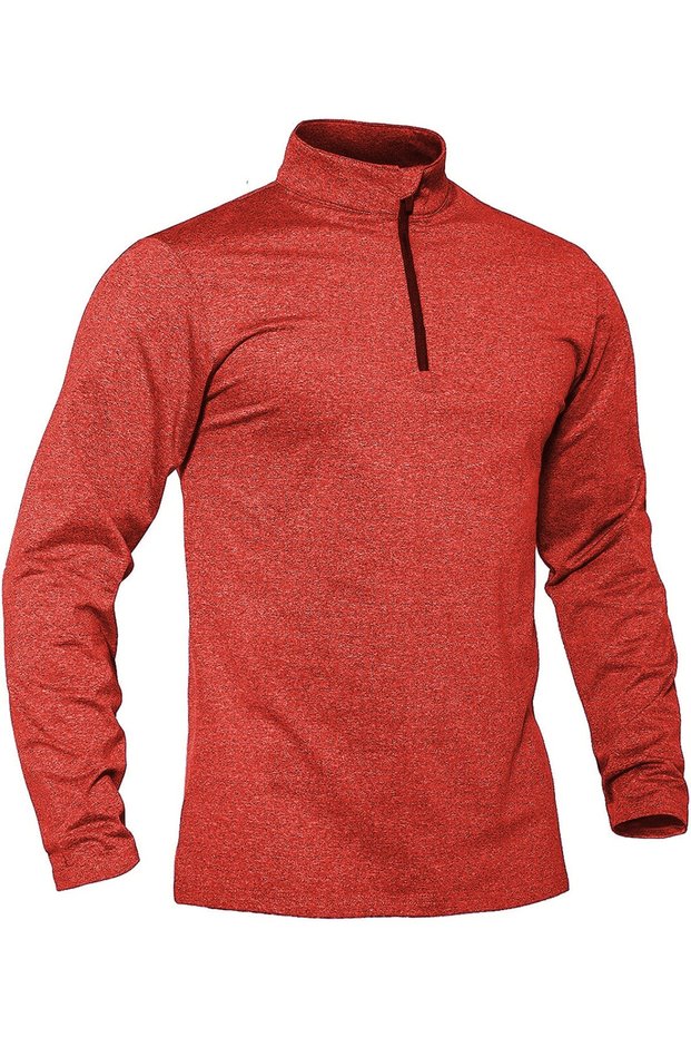Men's Running Moisture Absorbing UV Sun Protection Fence Detailed Long Sleeve Outdoor Tshirt