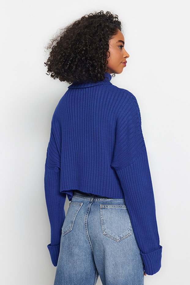 Saks Crop Basic Strickpullover TWOAW22KZ0223 - 5