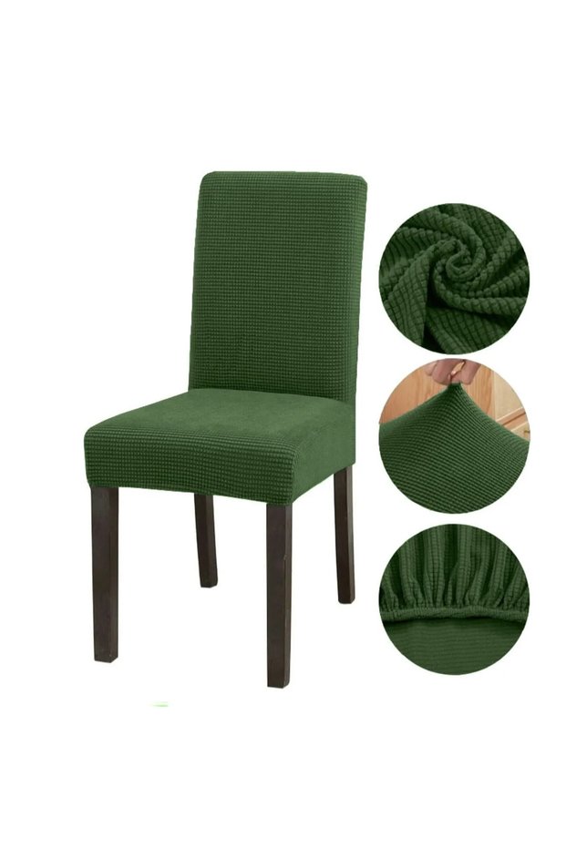 Chair Cover Lycra Washable Flexible Elastic Bamboo Chair Cover Pack of 6