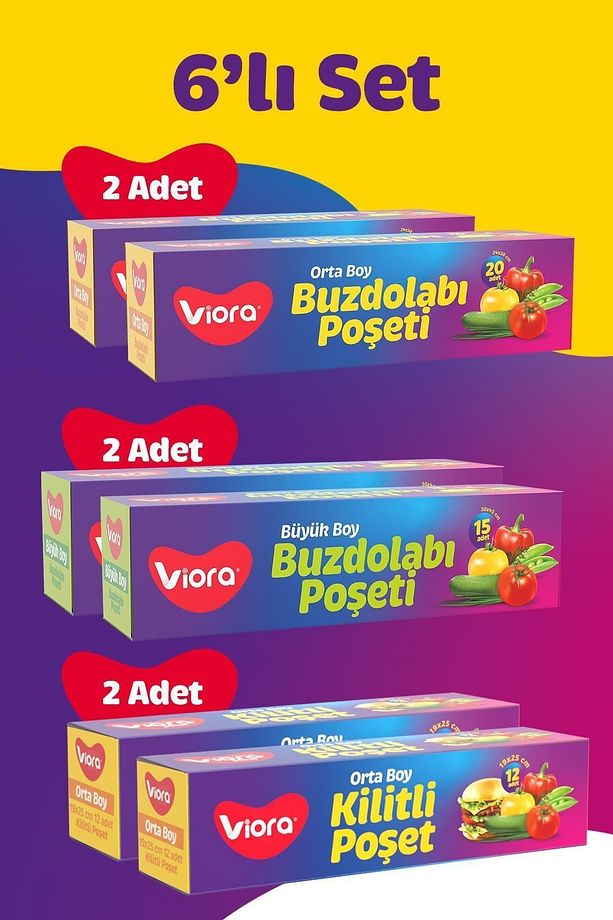 4 Paket Buzdolabı Poşeti 2 Paket Kilitli Poşet Dev Kampanya 6 Al 4 Öde - 1