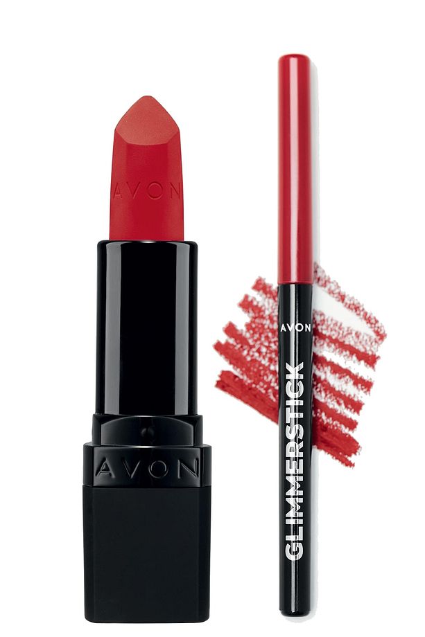 Ultra Mat Ruj Truest Red ve Glimmerstick Dudak Kalemi Ruby Shock Paketi - 1