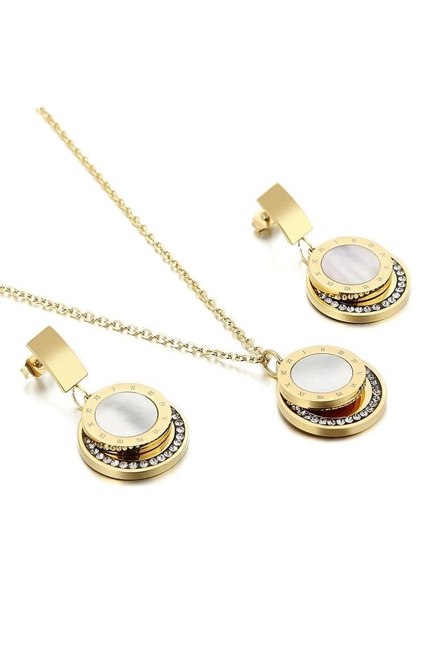 LC.S.01259.110 Zirkon Kadın Kolye Ve Küpe Seti - 1