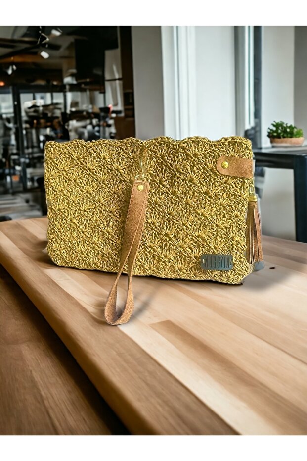 Women's Handmade Walnut Clutch Portfolio Bag