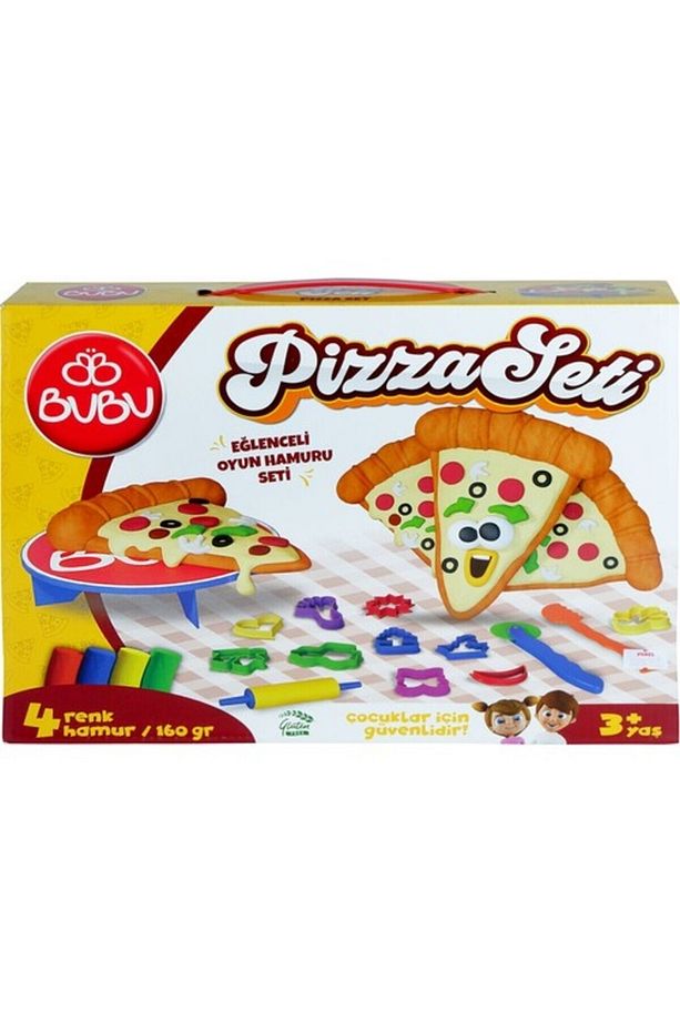 Bu-Bu Oyun Hamuru Seti Pizza (L) Bubu-Oh0011 - 1