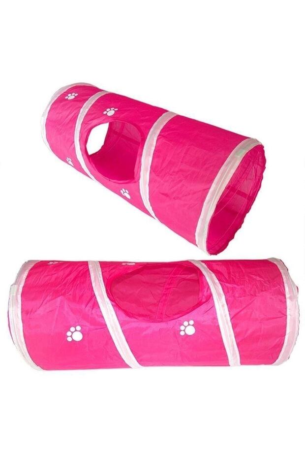 Pink Cat Tunnel Toy 25 X 55 Cm
