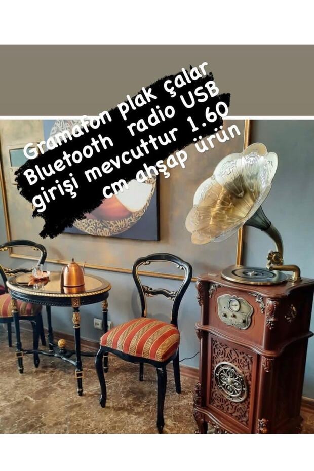 Gramafon Ahşap Gövdeli Üst Segment - 1