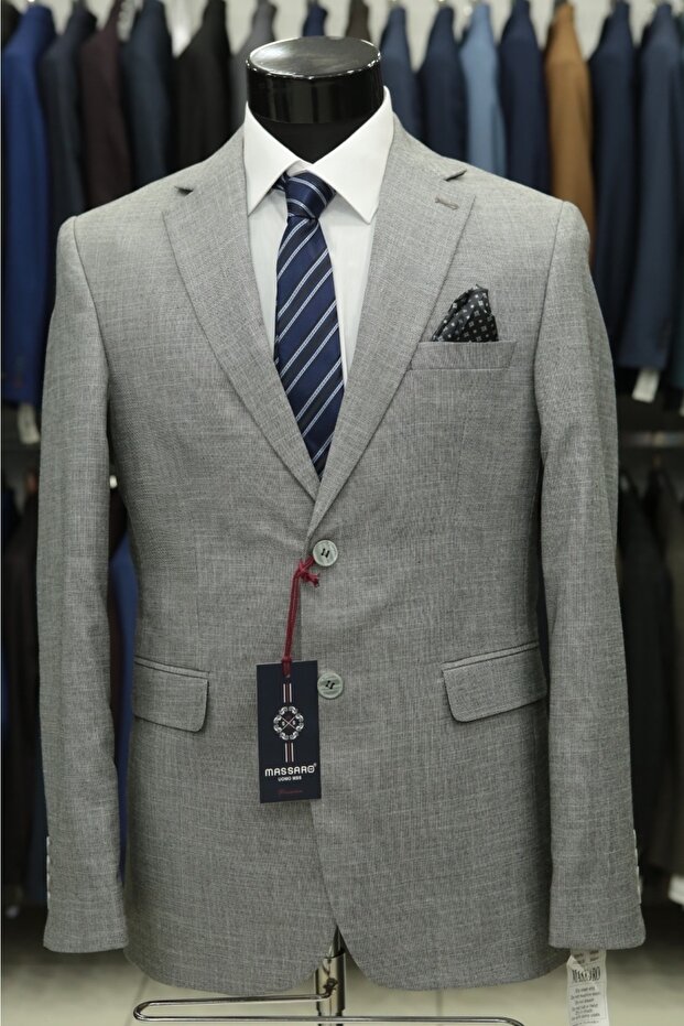 Slimfit Linen Men's Summer Jacket
