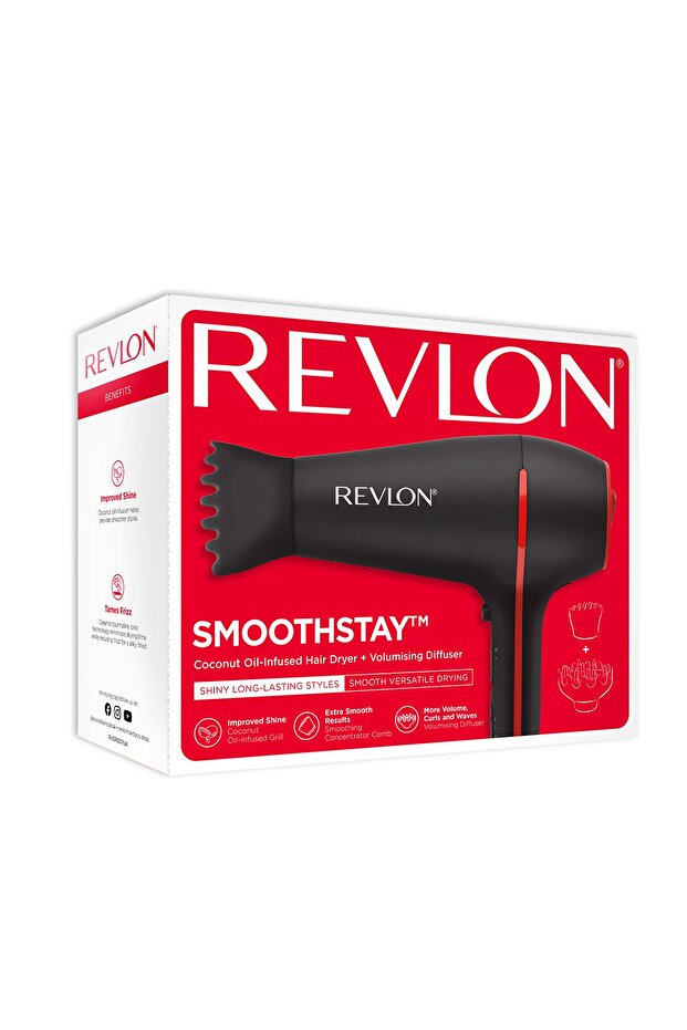Smoothstay Hindistan Cevizi Yağlı Saç Kurutma ve Fön Makinesi RVDR5317E - 4