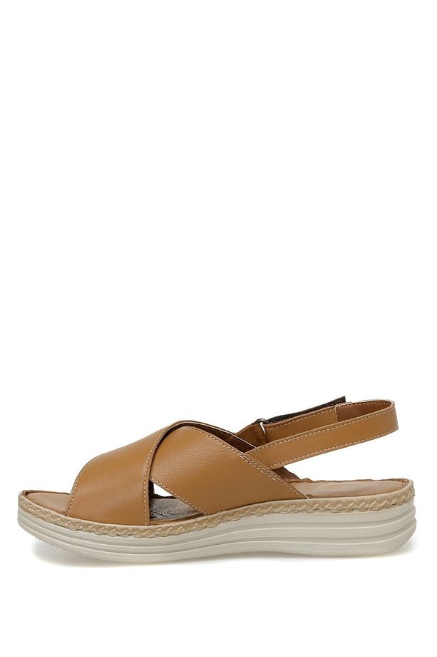 104408.Z3FX Camel Kadın Comfort Sandalet - 3