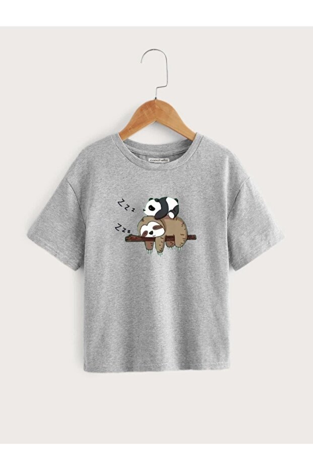 Kids Panda Koala Printed Oversize Children's T-shirt