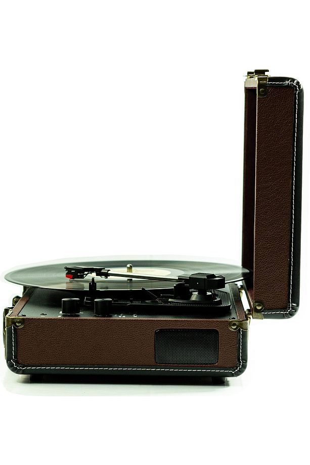 Mtx101BN Nostaljik Retro Pikap Plak Çalar (Şarjlı Bluetooth Aux Hoparlörlü 3 Devir) İğne Dahil - 4