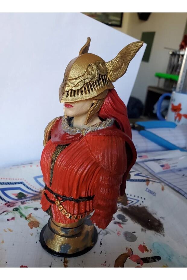 Malenia Elden Ring Boyalı Büst 15 CM - 3