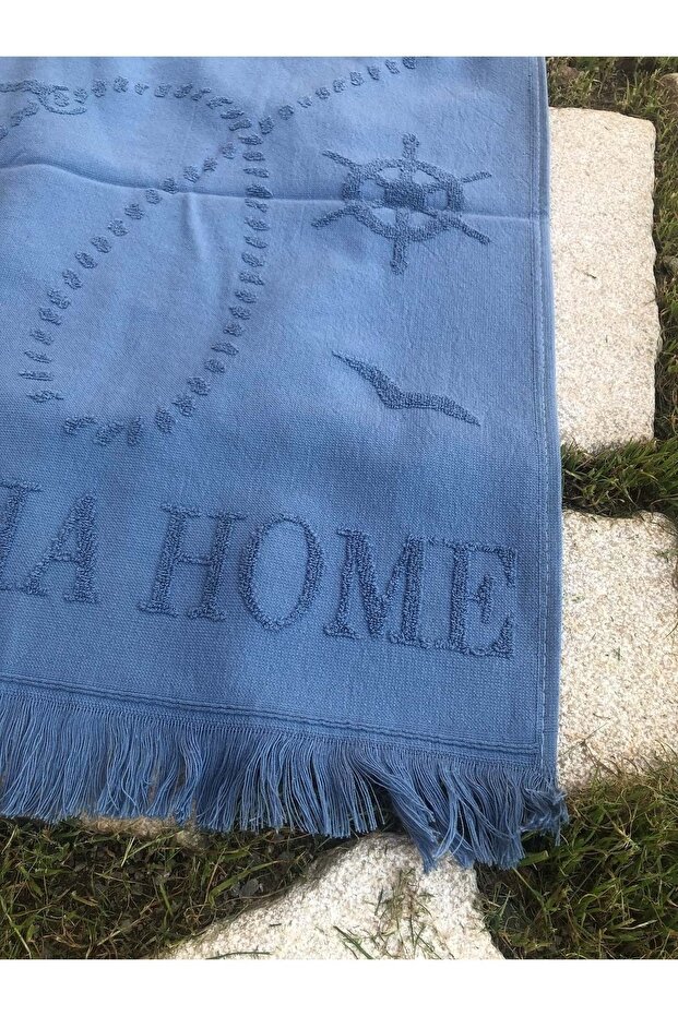 Beach Towel Jacquard 70x140 cm Blue