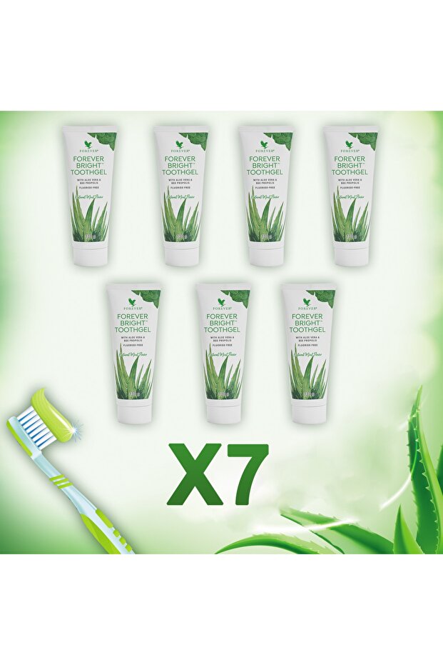 Forever Bright Toothgel Aloe Vera Toothpaste Set of 7