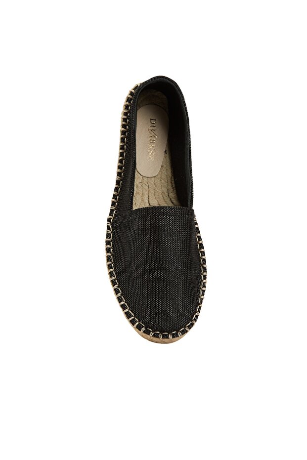 Siyah Kadın Espadril - 4