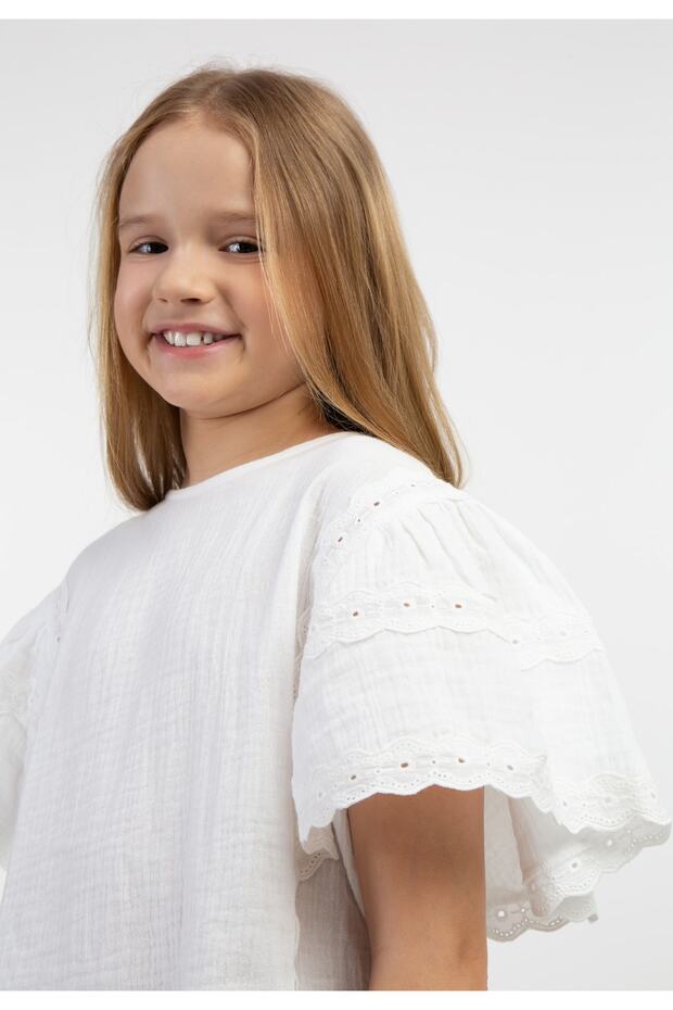 Blusenshirt mit Spitze - 3