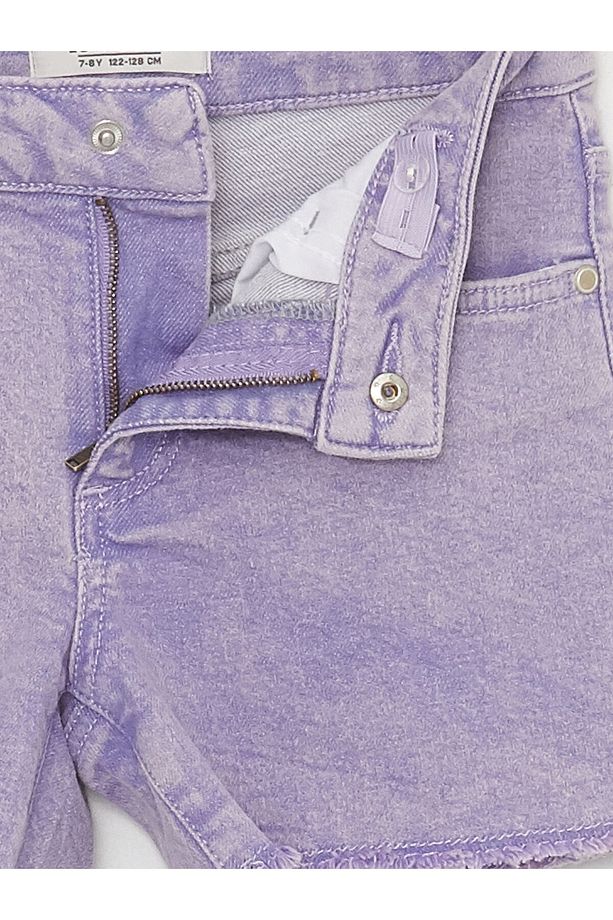 Basic Kız Çocuk Jean Şort - 3