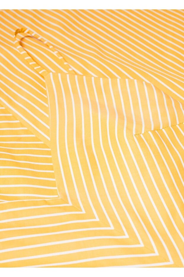 Askılı Çizgili Elbise - 6