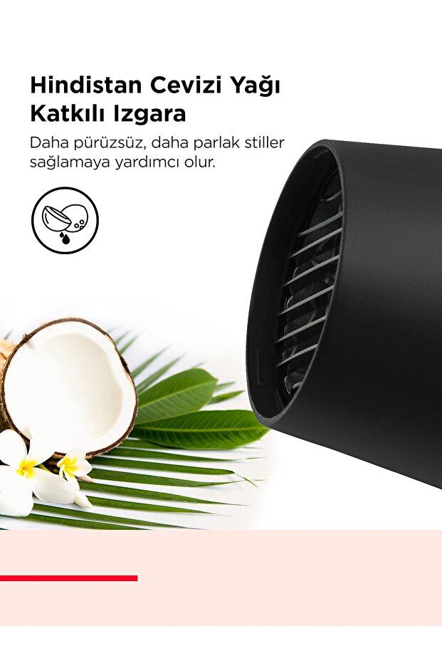 Smoothstay Hindistan Cevizi Yağlı Saç Kurutma ve Fön Makinesi RVDR5317E - 3