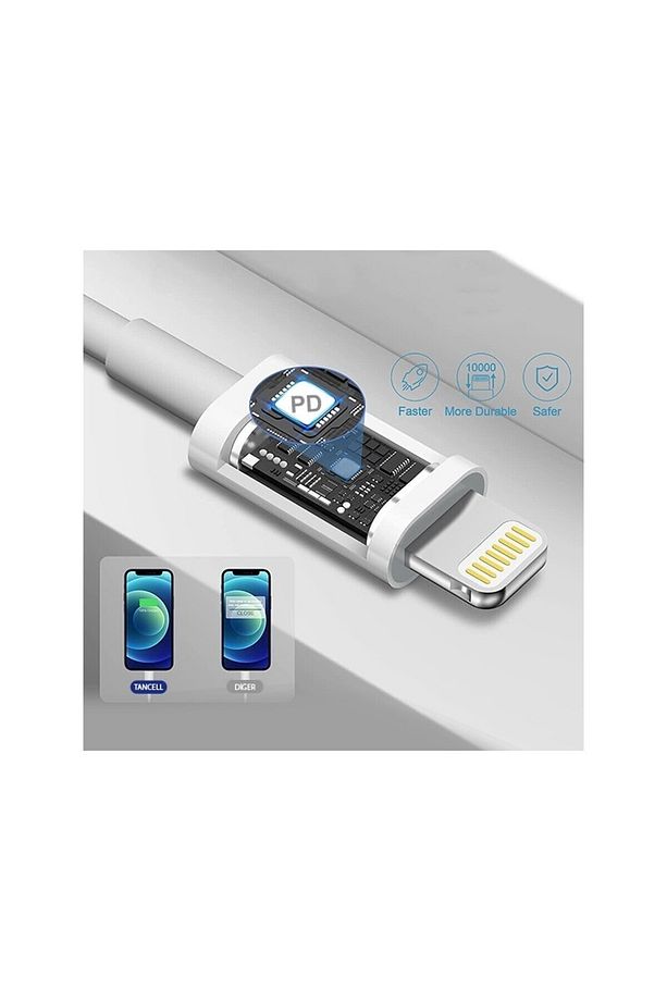 APPLE iPhone Type-c - Lightning to Usb-C Hızlı Şarj Kablosu 1m(Yeni Nesil iPhone Şarj Kablosu) - 4