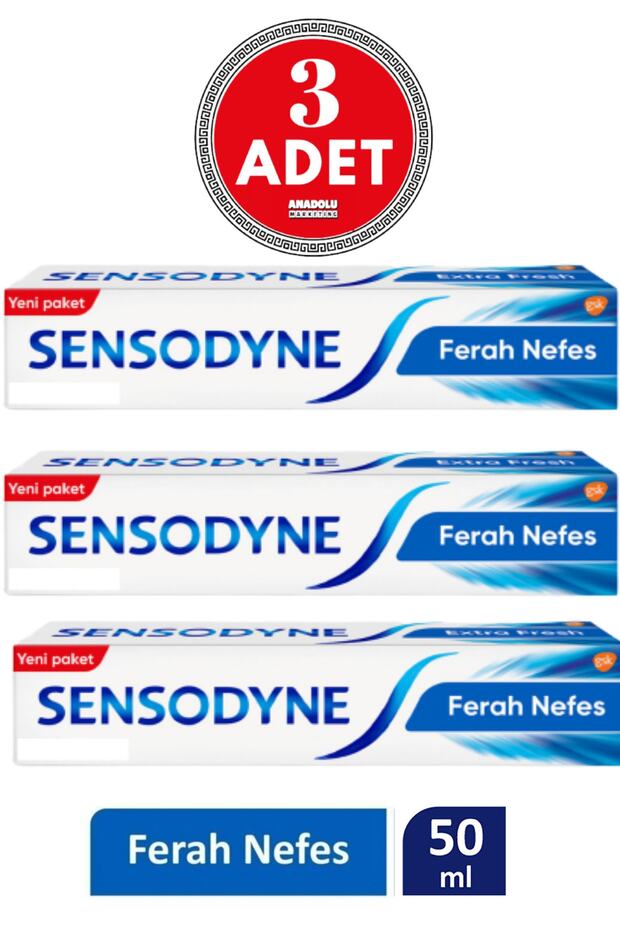 Ferah Nefes Diş Macunu 50 Ml 3 Adet - 1