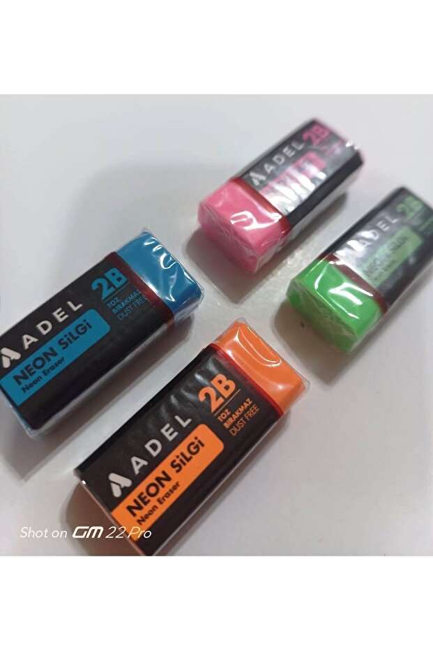 Neon Renkler Küçük Boy Silgi (4adet) - 4