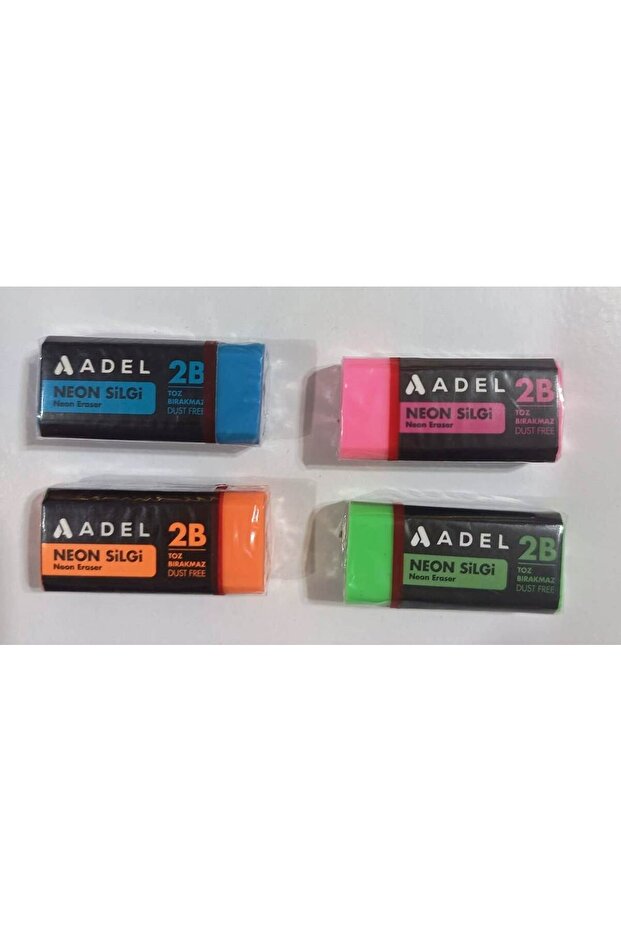 Neon Renkler Küçük Boy Silgi (4adet) - 5