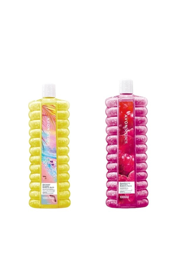 Senses Getaway and Avon Senses Raspberry Delight Bath Foam 1000 ml