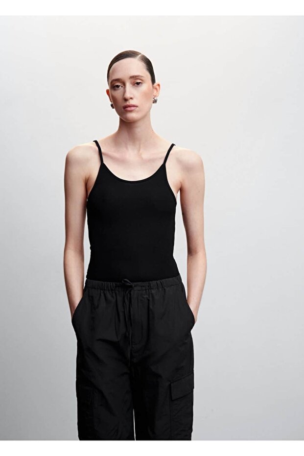 Ribana Askılı Bluz - 1