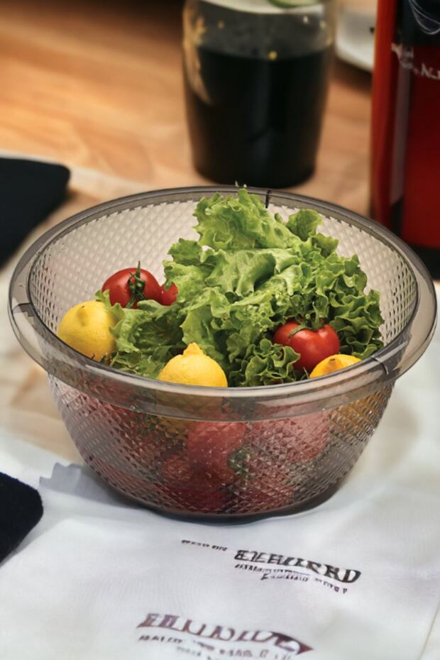Badya & Dish Basin & Multi-Purpose Badya 9.5 Liter Big Badya Smoked