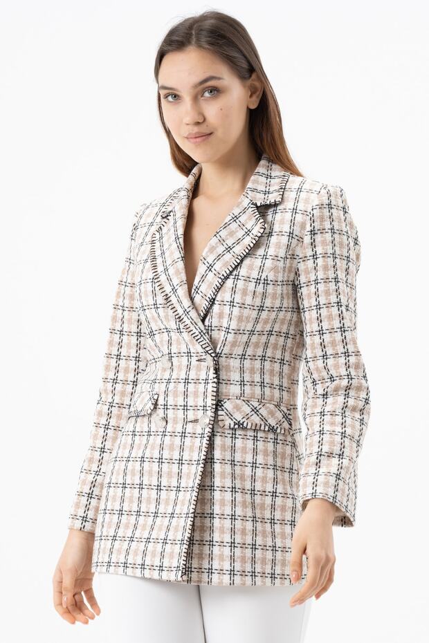 Süs Dikişli Tuvit Ceket - 2