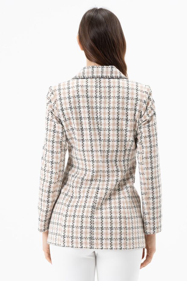 Süs Dikişli Tuvit Ceket - 6