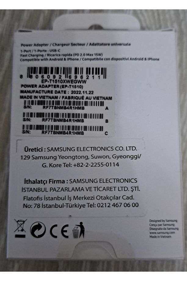 A14-A04-A04s-A13-A23-A32 Şarj Cihazı 15W + Type-c Kablo - 2