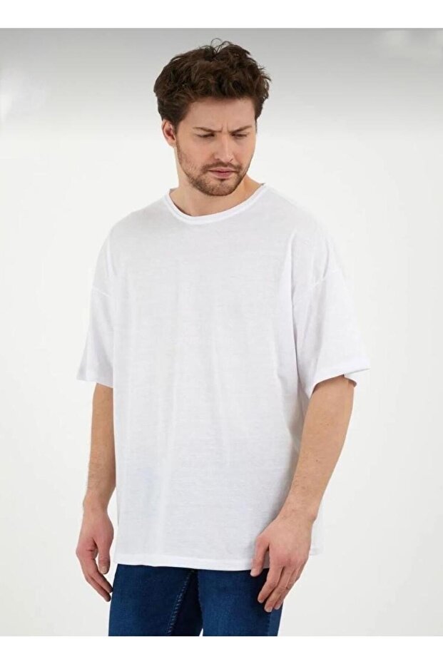 Basic Plain Patternless 3-Piece Oversize Unisex Tshirt Multiple Combination - 4