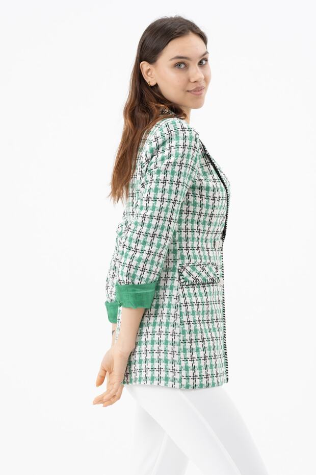 Süs Dikişli Tuvit Ceket - 3