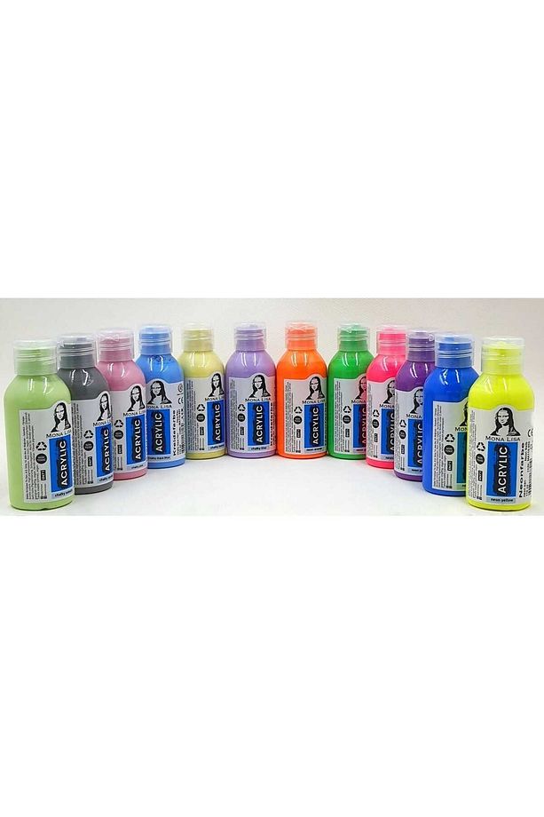 Chalky 110 Ml Ana Renkler 12 Li Set Neon Renkler - 1