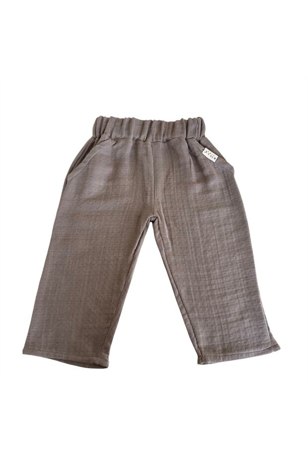 Muslin Brown Trousers