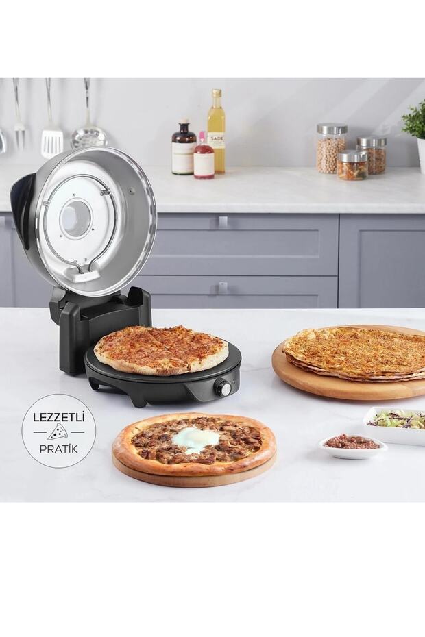 Gastro 10 In 1 Pizza Ve Lahmacun Makinesi Biodiamond Matte Black - 3