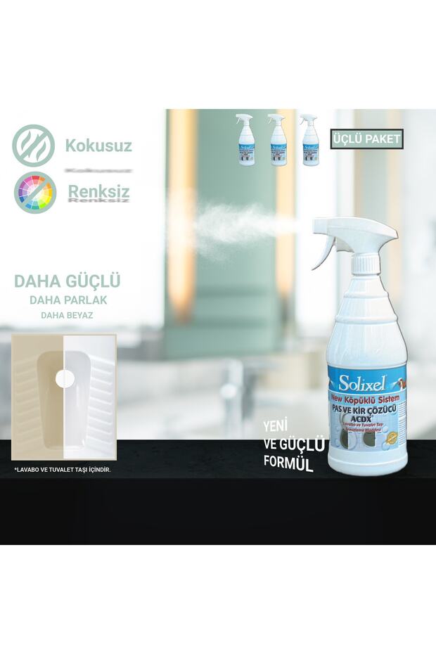 Acdx Pas Kir Sprey 1lt Köpüklü Sistem Yeni Üçlü Paket - 2